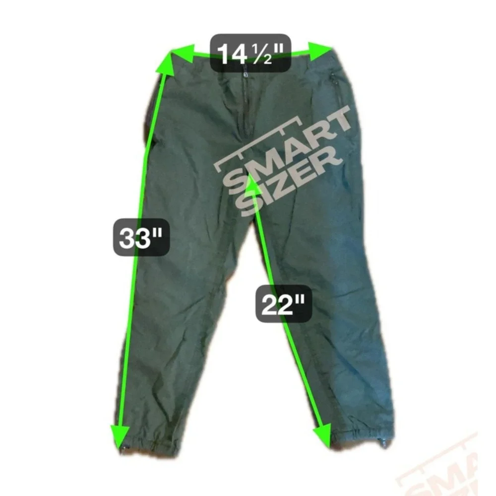 Free‎ People Pants Womens XS Green Utility Cargo Zipper Jogger Pockets Casual